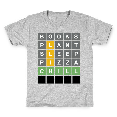 Chill Vibes Wordle Kids T-Shirt