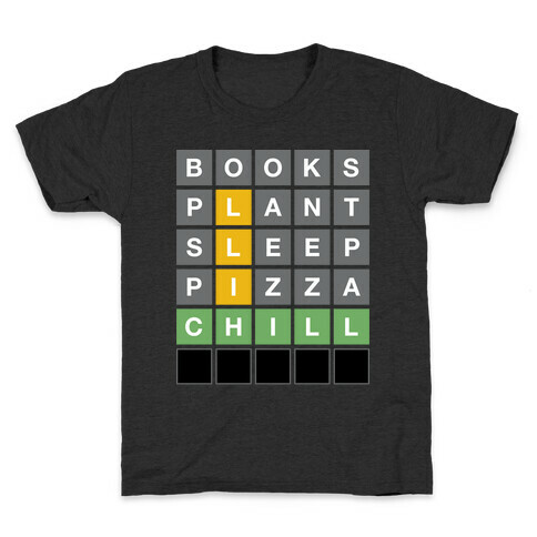 Chill Vibes Wordle Kids T-Shirt