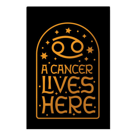 A Cancer Lives Here Garden Flag