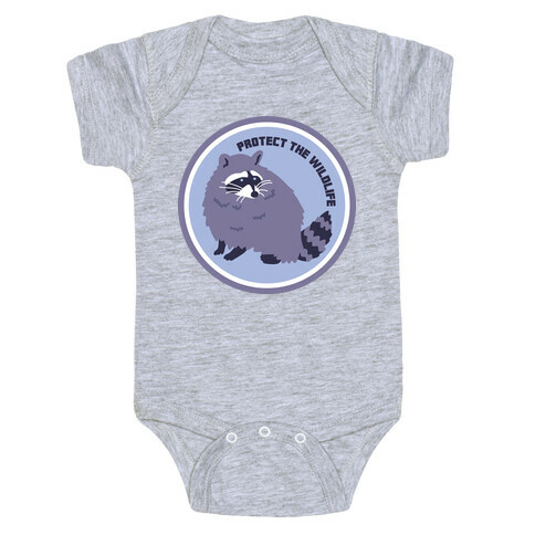 Protect the Wildlife (Raccoon) Baby One-Piece