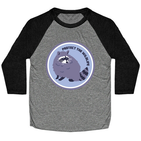 Protect the Wildlife (Raccoon) Baseball Tee