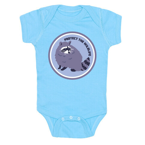 Protect the Wildlife (Raccoon) Baby One-Piece