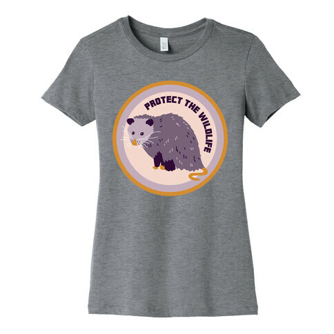 Protect the Wildlife (Opossum) Womens T-Shirt