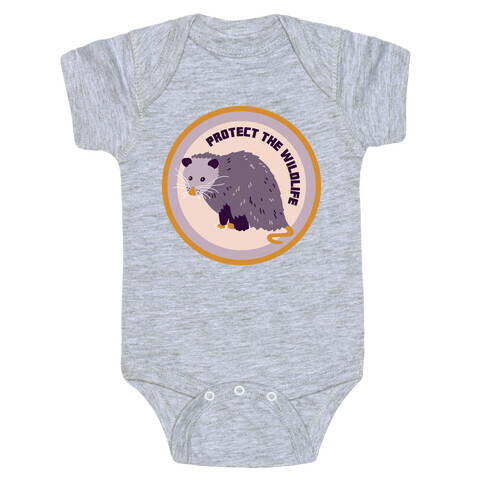 Protect the Wildlife (Opossum) Baby One-Piece