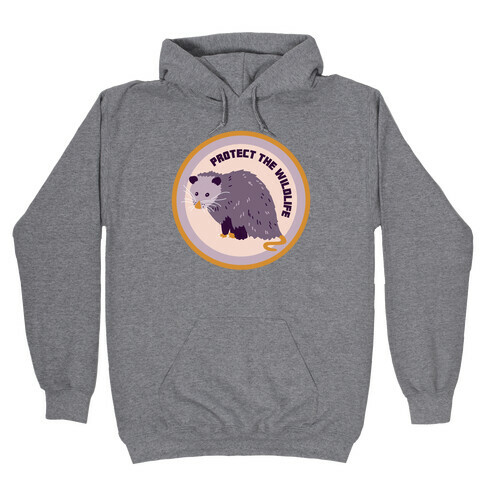 Protect the Wildlife (Opossum) Hooded Sweatshirt
