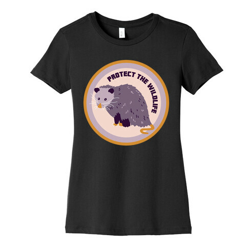 Protect the Wildlife (Opossum) Womens T-Shirt