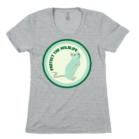 Protect the Wildlife (Rat) Womens T-Shirt