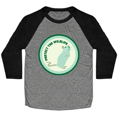 Protect the Wildlife (Rat) Baseball Tee