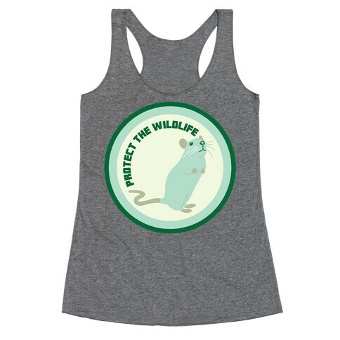 Protect the Wildlife (Rat) Racerback Tank Top