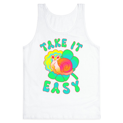 Take It Easy Groovy Snail Tank Top