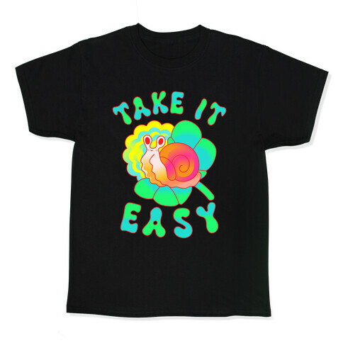 Take It Easy Groovy Snail Kids T-Shirt