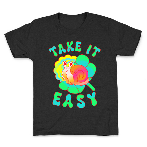 Take It Easy Groovy Snail Kids T-Shirt