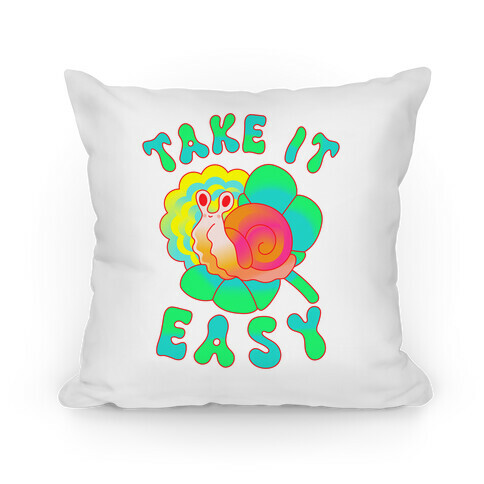 Take It Easy Groovy Snail Pillow