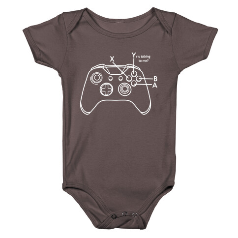 ABXY R U Talking to Me? Baby One-Piece