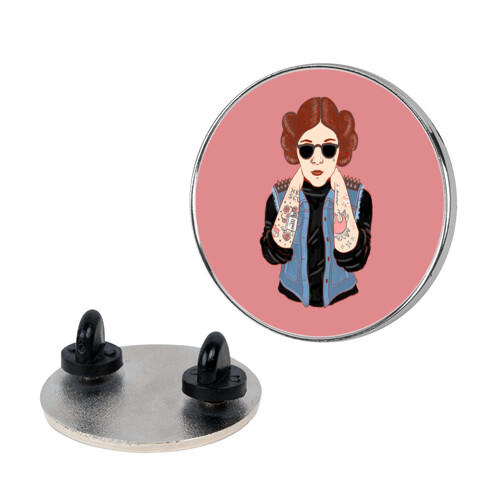 Punk Leia Parody Pin