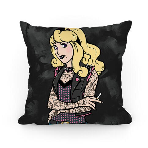 Sleeping Punk Beauty Parody  Pillow