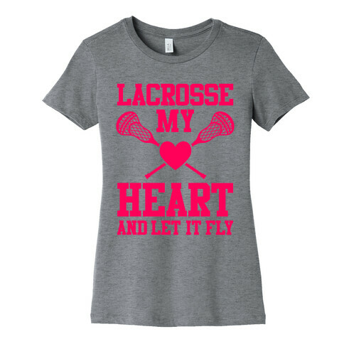 Lacrosse My Heart Womens T-Shirt