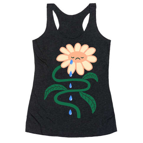 Sad Flower Shower Racerback Tank Top