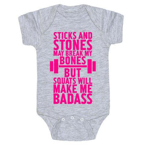 Sticks, Stones, And Squats Baby One-Piece