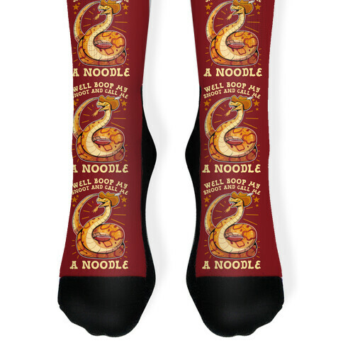 Well Boop My Snoot and Call Me A Noodle! Sock