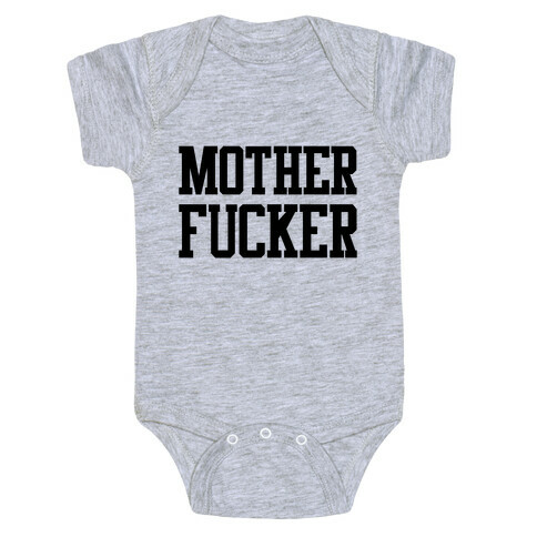 MILF & MotherF***er Pair (MotherF***er) Baby One-Piece