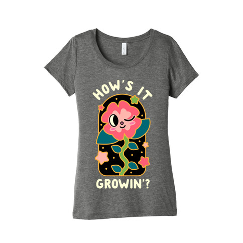 How's It Growin'? Waving Plant Friend Womens T-Shirt