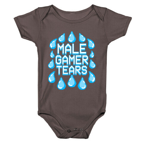 Male Gamer Tears Baby One-Piece