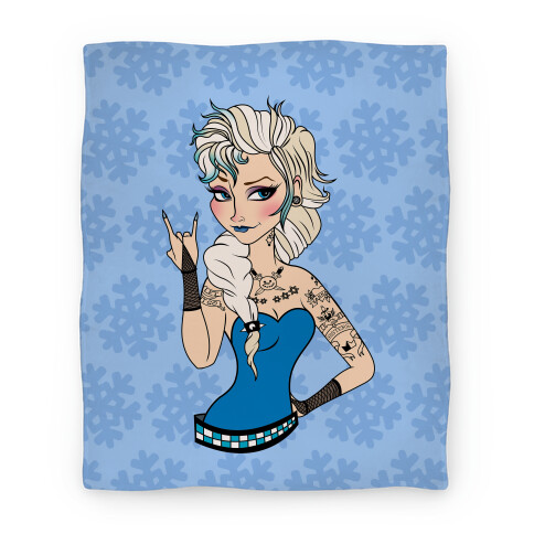 Punk Rock Ice Queen Parody Blanket