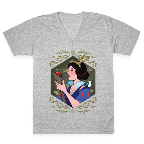 DnD Princesses Snow Druid V-Neck Tee Shirt