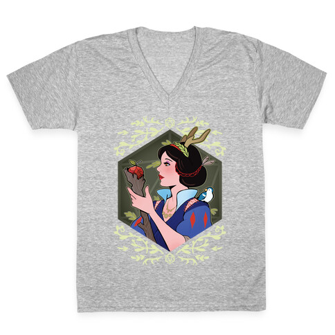 DnD Princesses Snow Druid V-Neck Tee Shirt