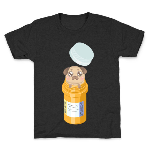 Antidepressant Pug Pill Kids T-Shirt