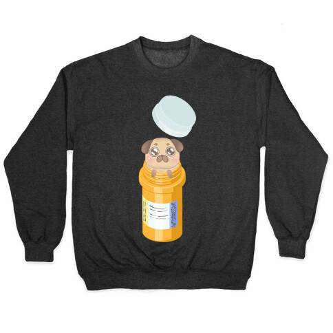 Antidepressant Pug Pill Pullover