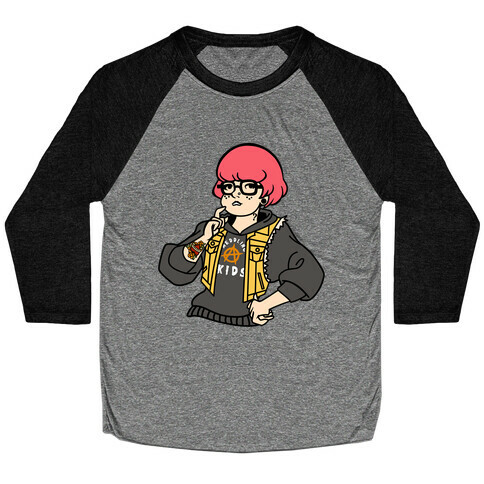 Punk Velma Parody Baseball Tee