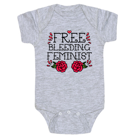 Free Bleeding Feminist Baby One-Piece