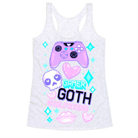 Gamer Goth Girlfriend Racerback Tank Top