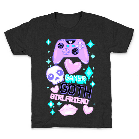 Gamer Goth Girlfriend Kids T-Shirt