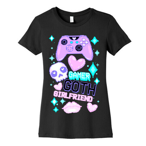 Gamer Goth Girlfriend Womens T-Shirt