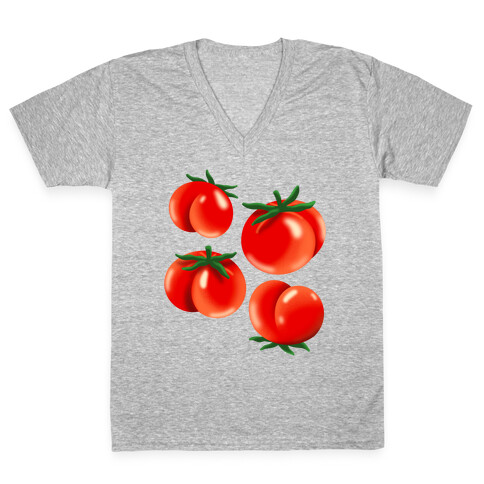 Tomato Butts V-Neck Tee Shirt