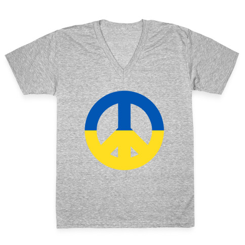 Peace symbol (Ukraine) V-Neck Tee Shirt