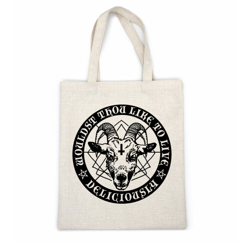 Black Philip: Wouldst Thou Like To Live Deliciously Casual Tote