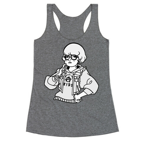 Punk Rock Parody Velma Racerback Tank Top