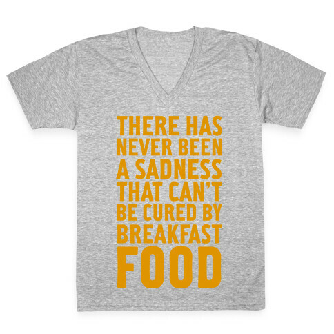 Breakfast Food V-Neck Tee Shirt