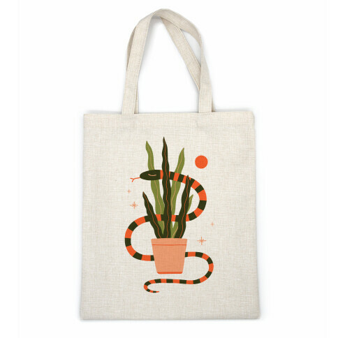 Snake in a Snake Plant Casual Tote