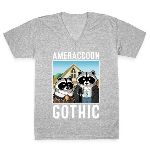 Ameraccoon Gothic V-Neck Tee Shirt