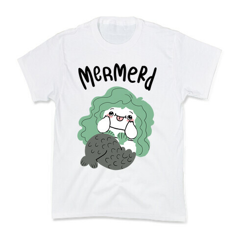 Mermerd Derpy mermaid Kids T-Shirt