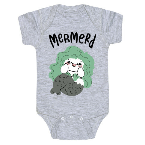 Mermerd Derpy mermaid Baby One-Piece