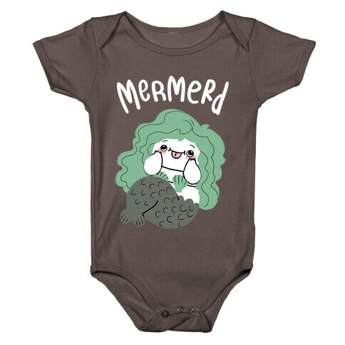 Mermerd Derpy mermaid Baby One-Piece