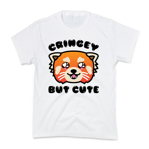 Cringey But Cute Red Panda Parody Kids T-Shirt