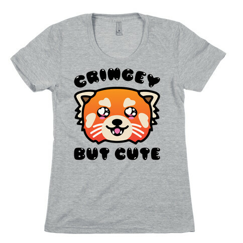 Cringey But Cute Red Panda Parody Womens T-Shirt