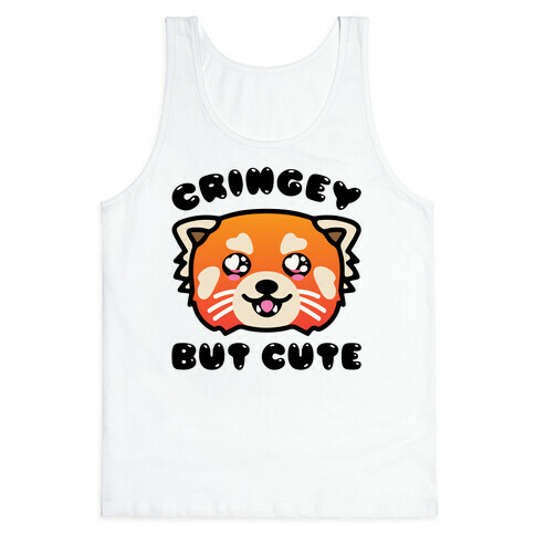 Cringey But Cute Red Panda Parody Tank Top